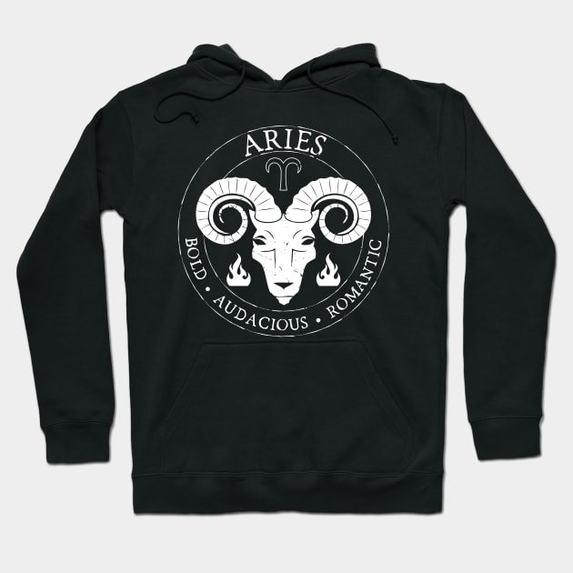 Aries Zodiac Birthday Star Sign Zodiac Gift Hoodie by atomguy